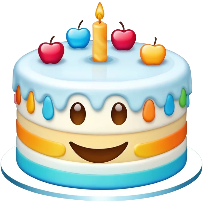 Cake smiling emoji