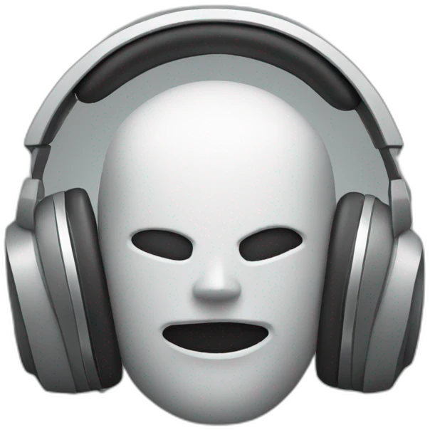 android logo listening to music emoji