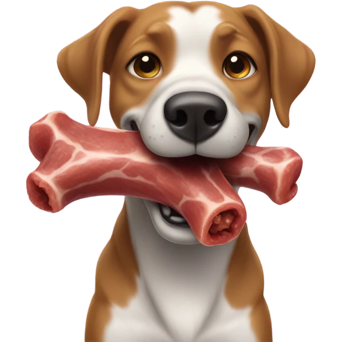 Jordan eating a bone emoji