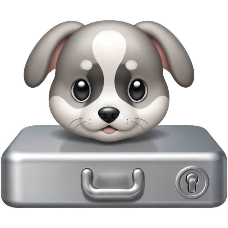Data Security, small puppy face lock, server emoji