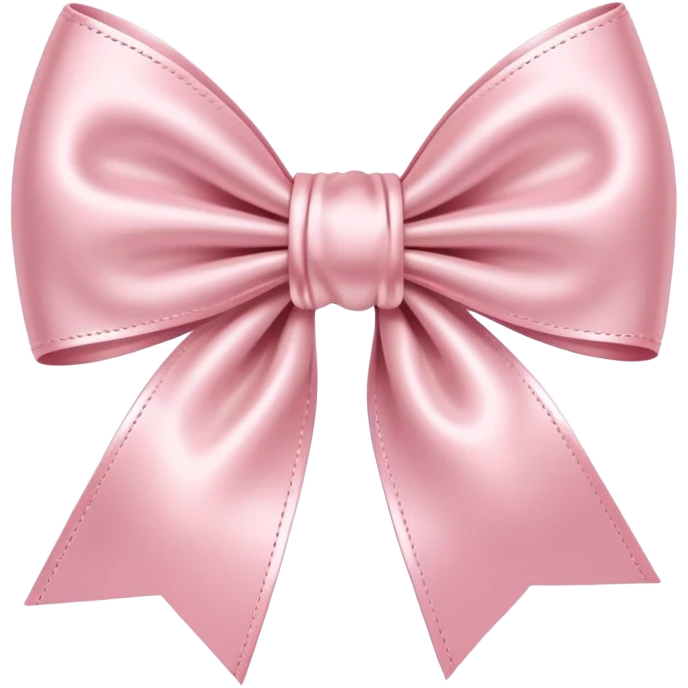 Light pink satin bow emoji