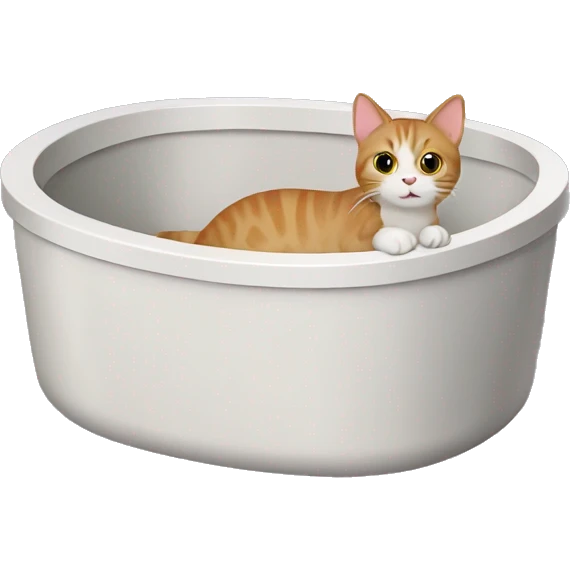 cat litter box emoji