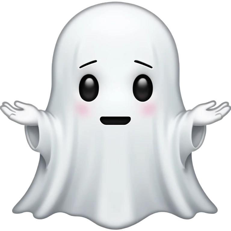 Snapchat ghost with no face emoji