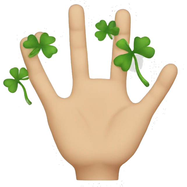 irish hand emoji