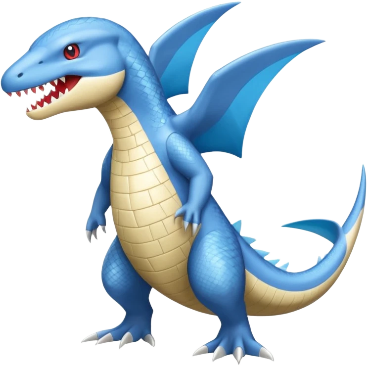 Latios-Gabite-Croconaw-Salamence-Helioptile-fusion (full body) emoji