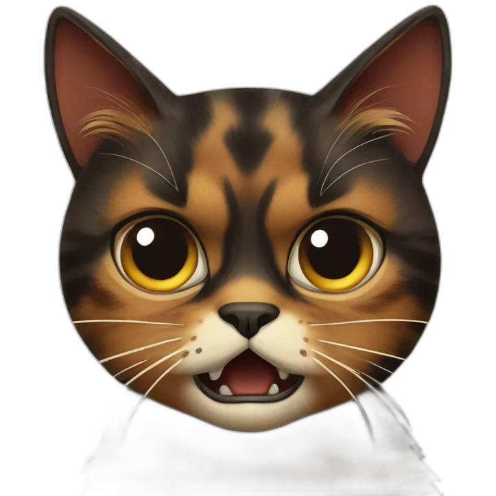 angry Tortoiseshell cat emoji