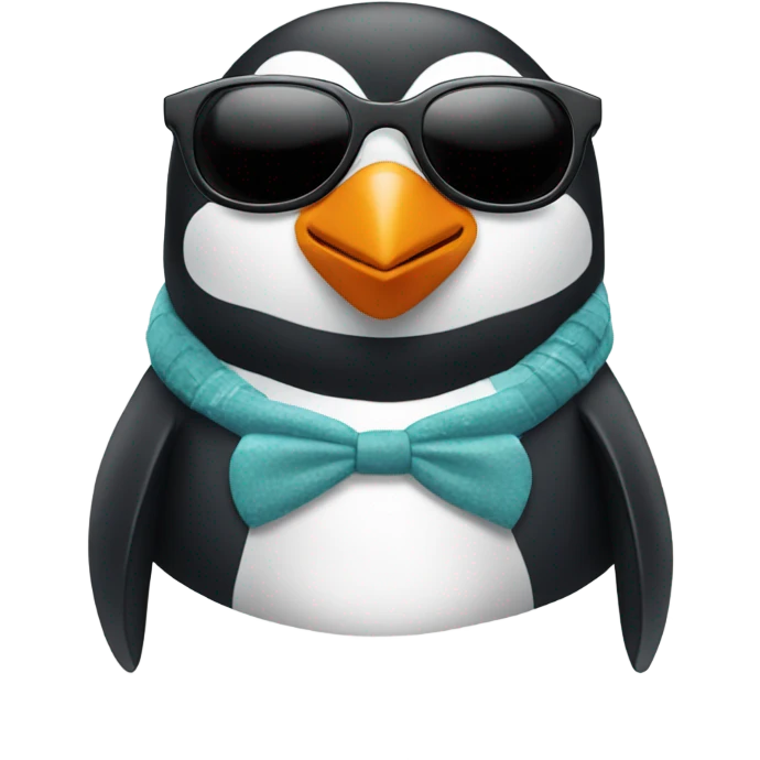 Penguin wearing sunglasses  emoji