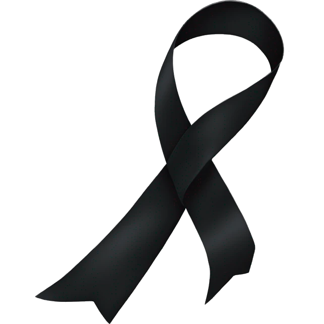 Black ribbon emoji