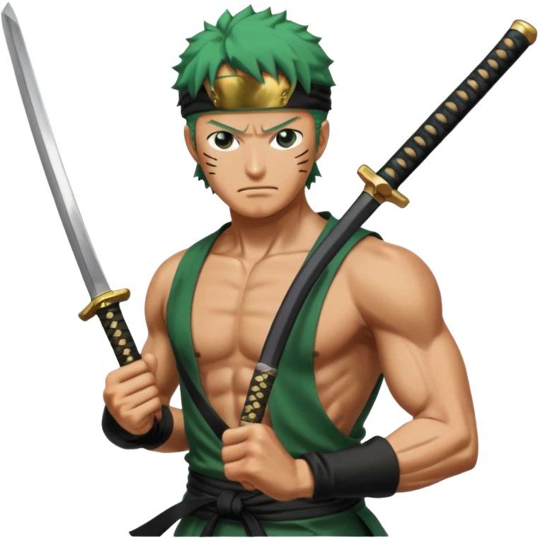 Has a zoro de one piece  emoji