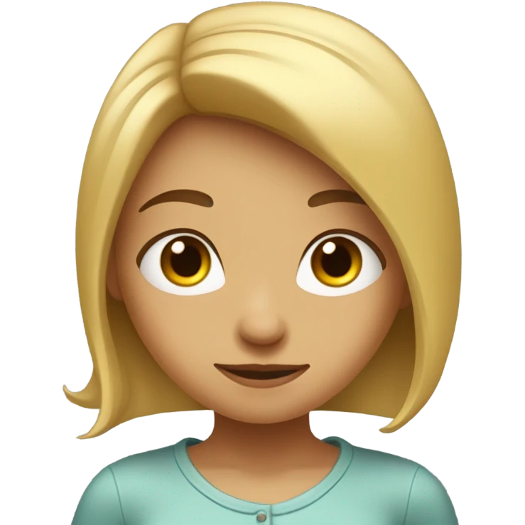 Shy girl emoji