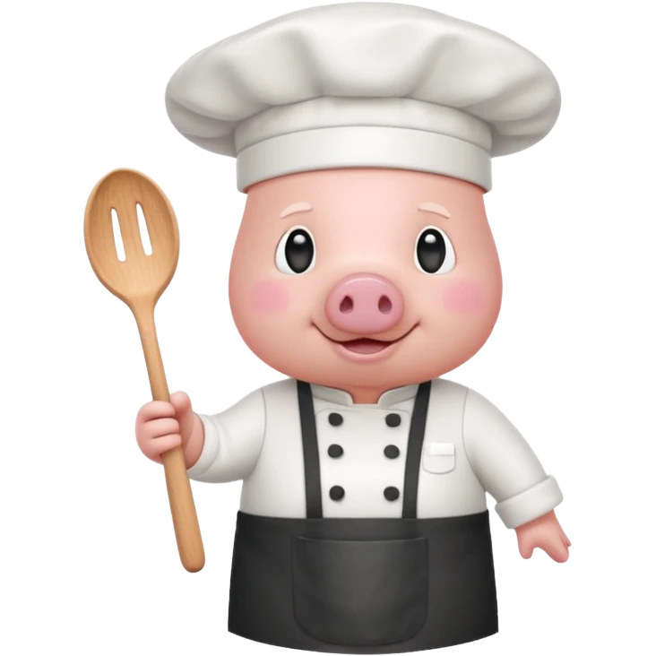 pink chef animal emoji
