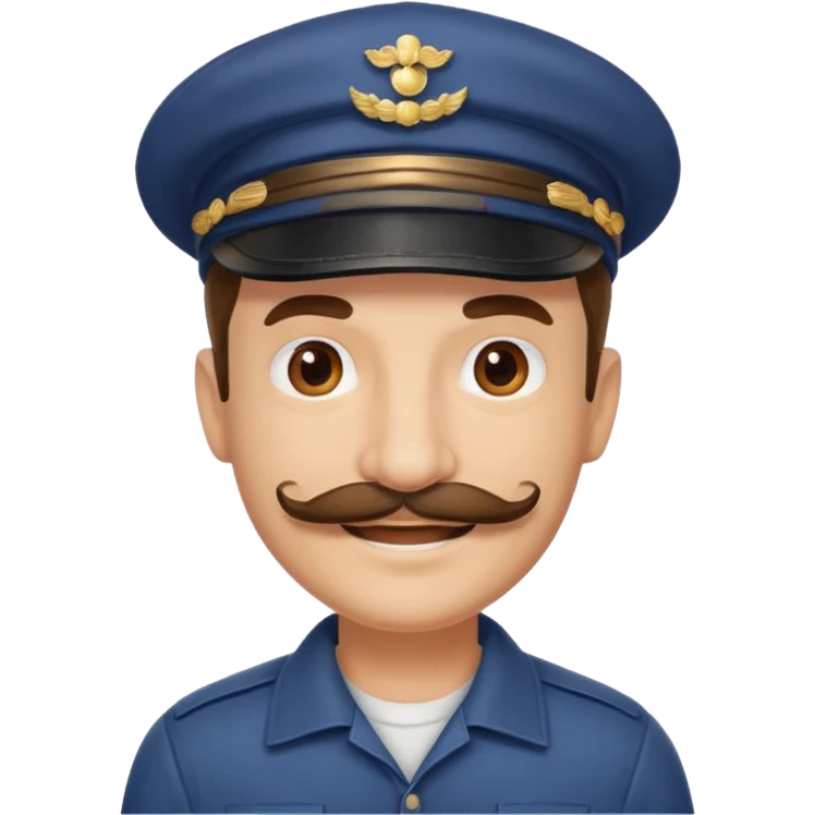 pelon bigote gorra emoji