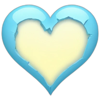 broken light blue heart emoji
