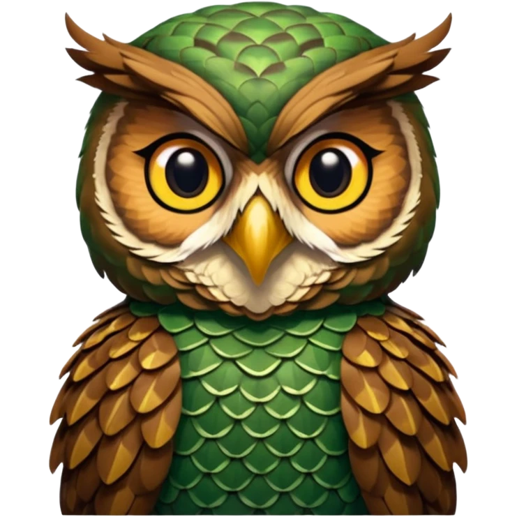 gufo e serpente emoji