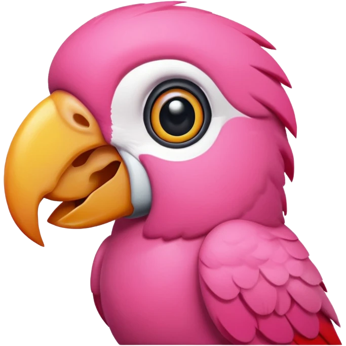 pink parrot  emoji