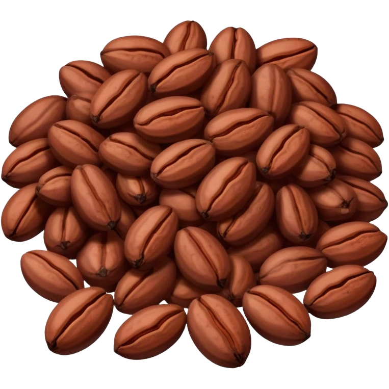 Cocoa beans that is used to make chocolate emoji
