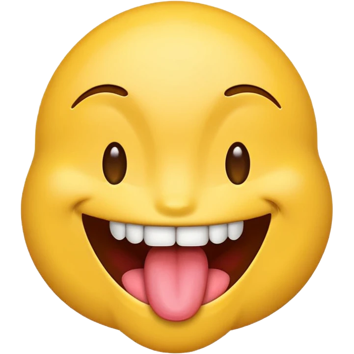 Emoji with tongue going side to side emoji