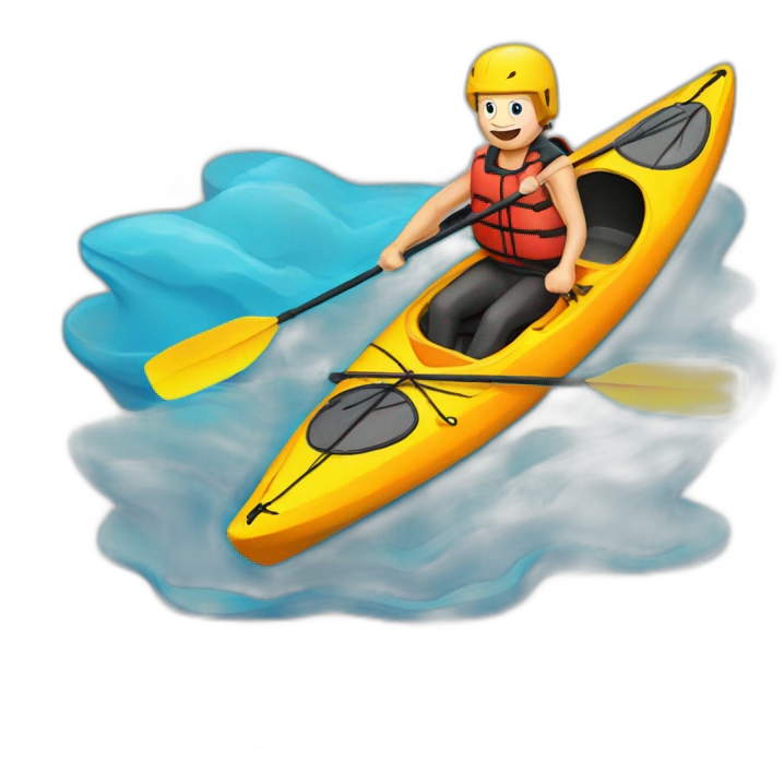 Kayak extrême emoji