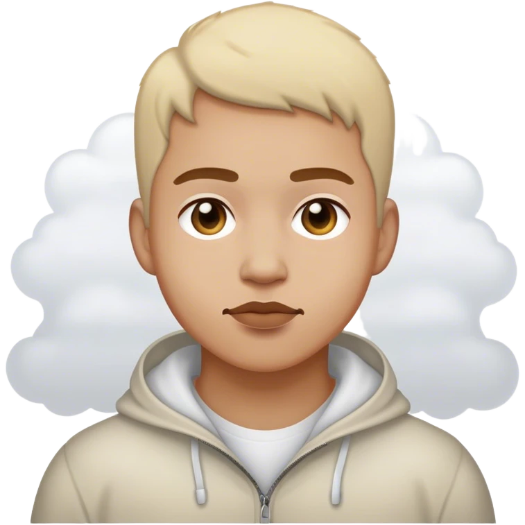 Me with a little white fog  emoji