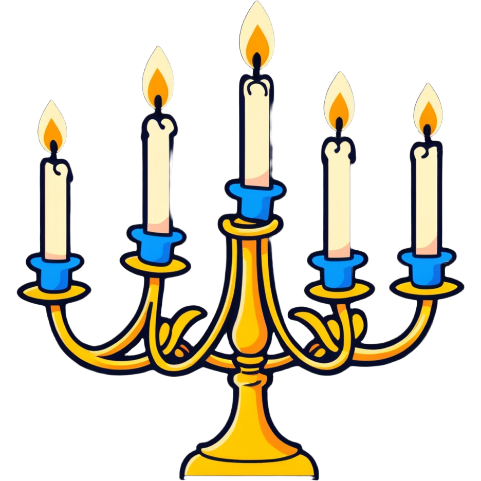 Lumiere the candelabra from Beauty and the Beast emoji