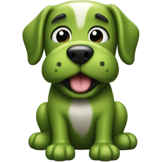 Pickle dog emoji