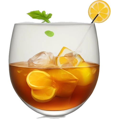 cerf en train de faire un cocktail a base de cognac emoji