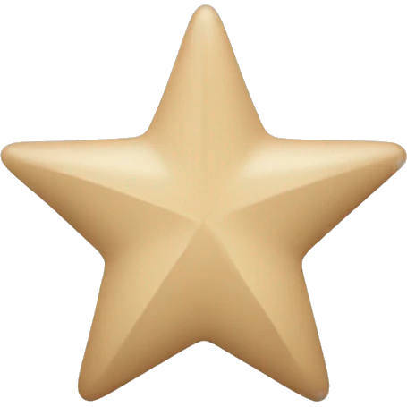 Beige star emoji