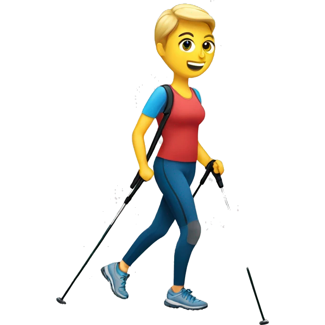 Nordic walking emoji