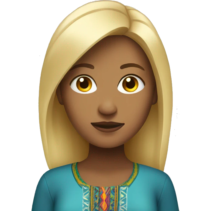 Peruvian women with blonde hair and or emoji