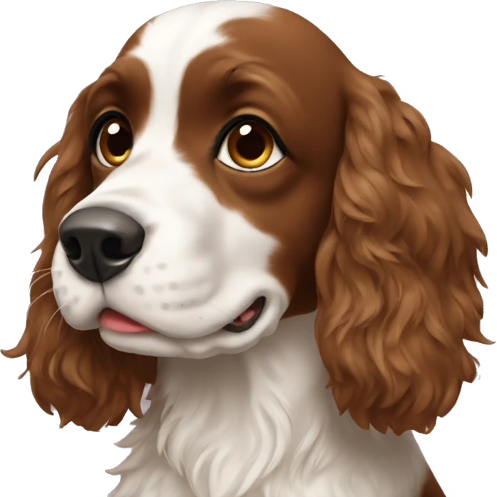 spaniel sending kiss emoji