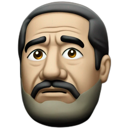 Saddam lays in a Cave emoji