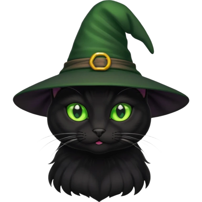 black witch cat emoji