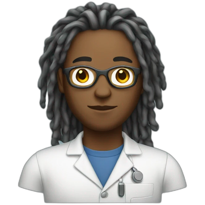 technologist with locs emoji