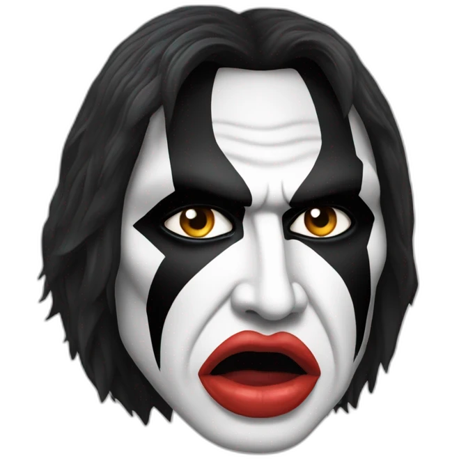 Gene Simmons Kiss Makeup emoji