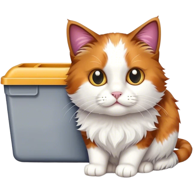 cat with litter box emoji