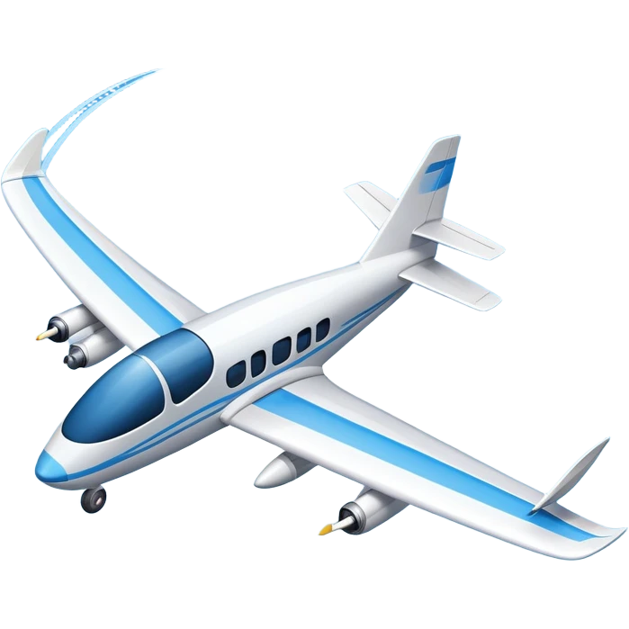 An icon featuring a remote-controlled model airplane soaring through the sky, with a detailed transmitter in the foreground. The sky is clear with motion lines showing flight. Transparent background emphasizes the precision, creativity, and joy of aeromodelling as a sport. emoji