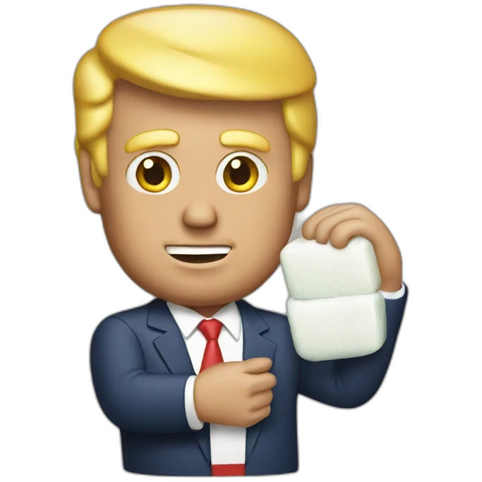 trump-holding-soap emoji
