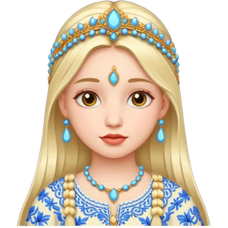 Une fille qui porte une feullara  emoji