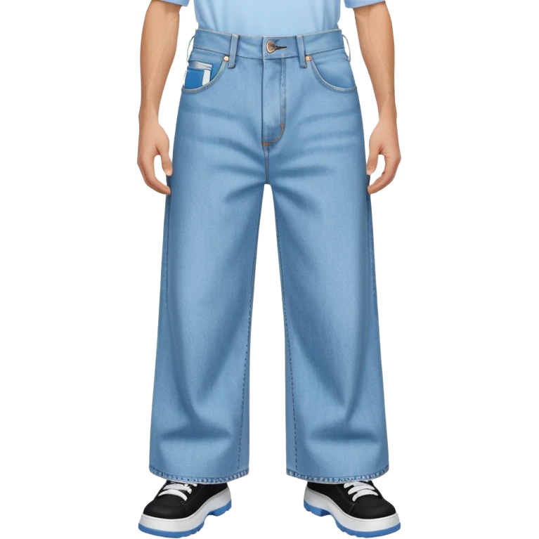 huge jnco jeans with absurdly wide pant legs emoji