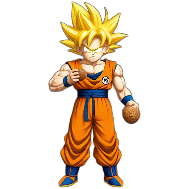 goku holding nuts emoji