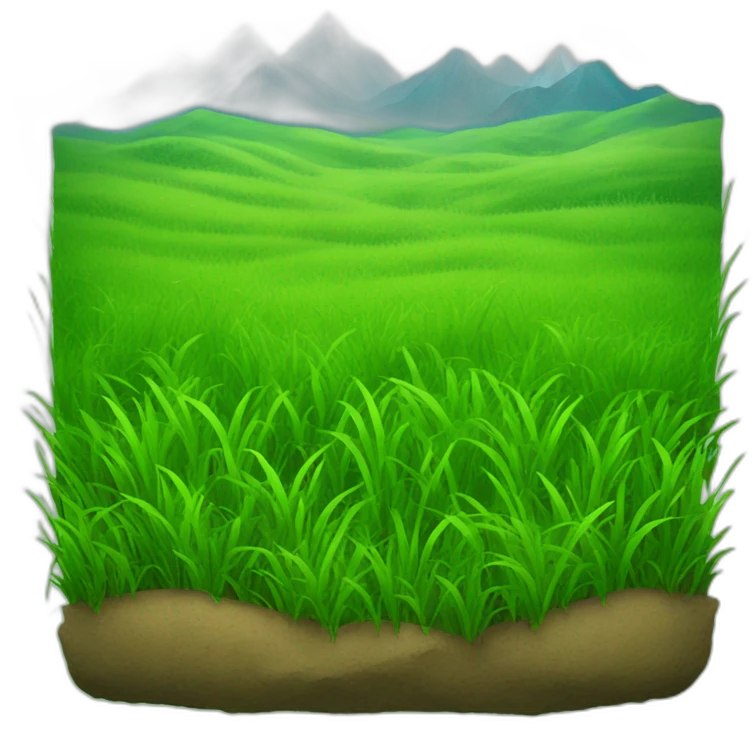 mountainous grass field emoji