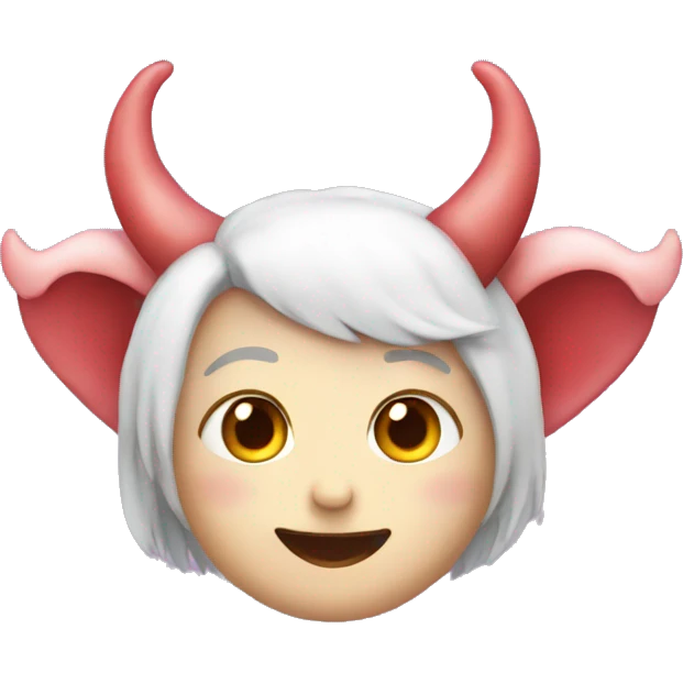 The heart with cute horns emoji