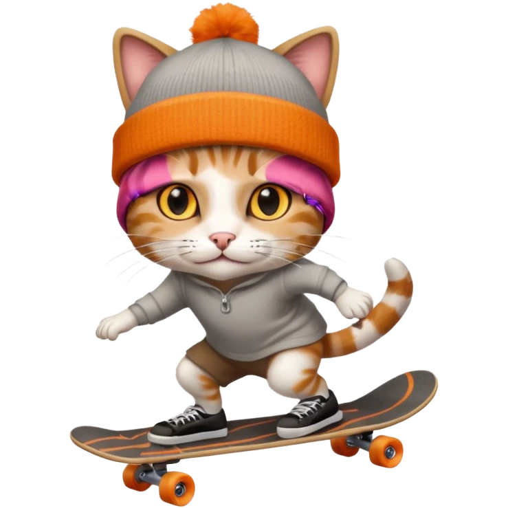 skater cat emoji