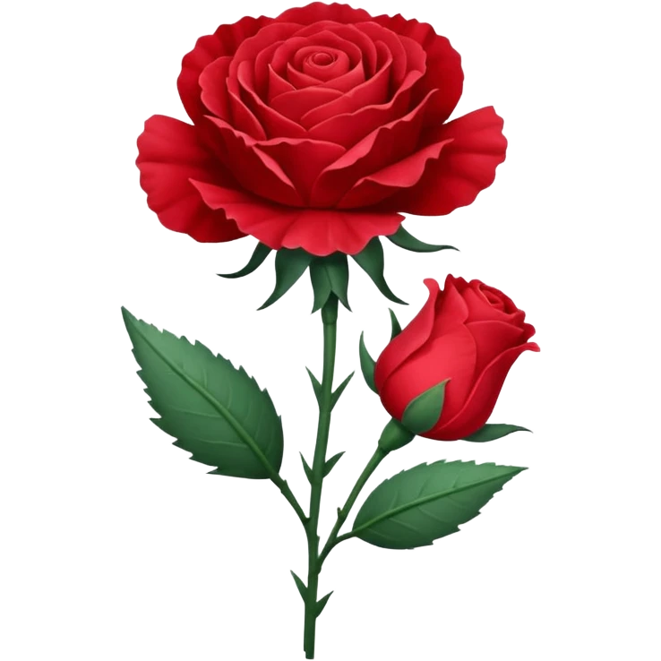 carnation and rose emoji