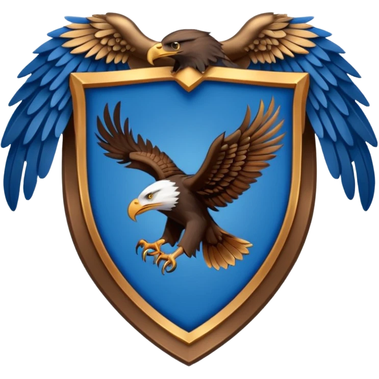 Hogwarts Ravenclaw crest Eagle emoji
