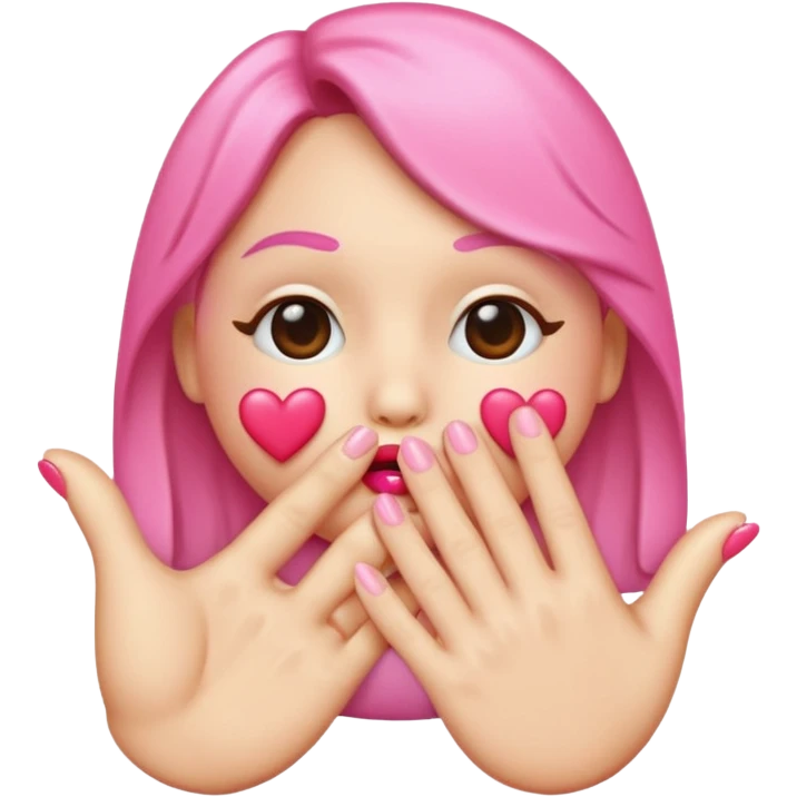 Emoji kissing hand. French kiss emoji
