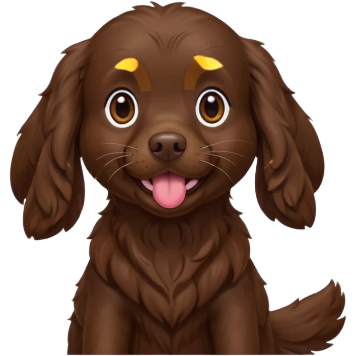 Boykin spaniel blowing kiss  emoji