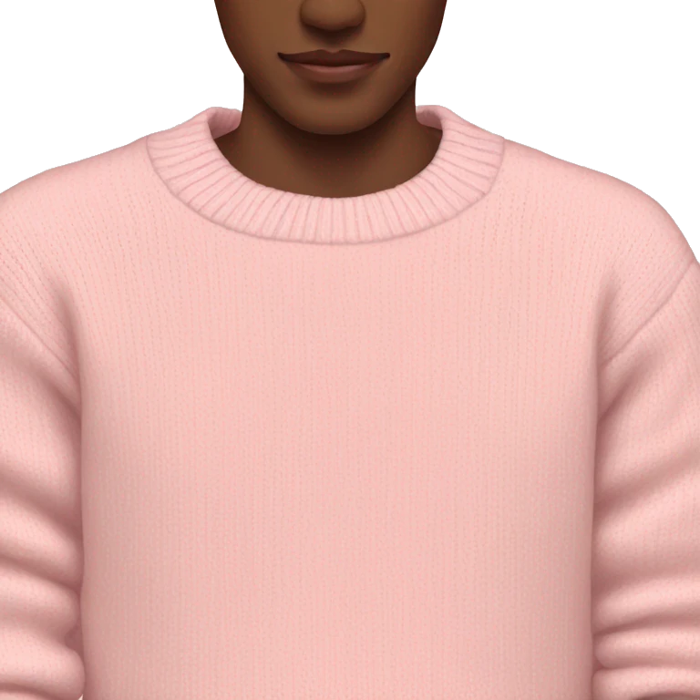 Pastel pink sweater emoji