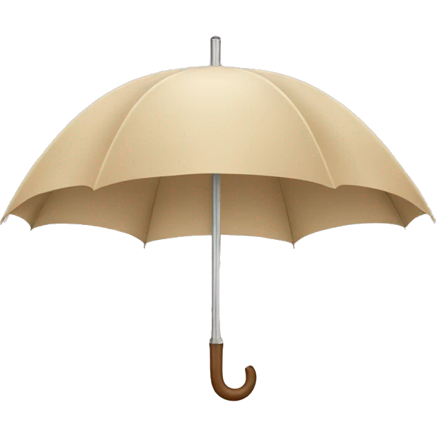 beige umbrella emoji