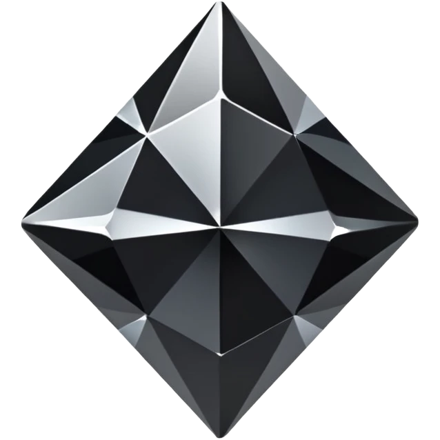 black diamond  sparkle chrome four-point star diamond  emoji